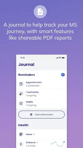 Скриншот 4 — Esme my Multiple Sclerosis app