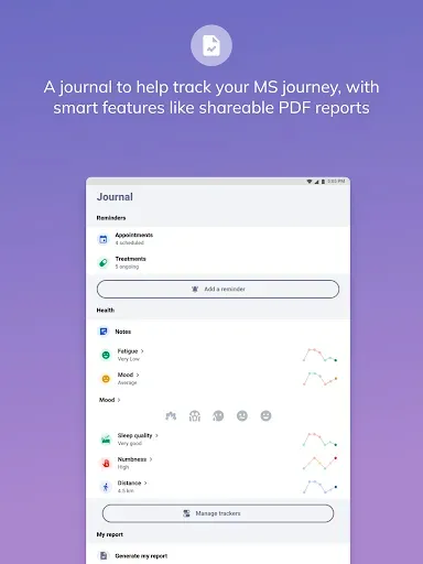 Скриншот 8 — Esme my Multiple Sclerosis app