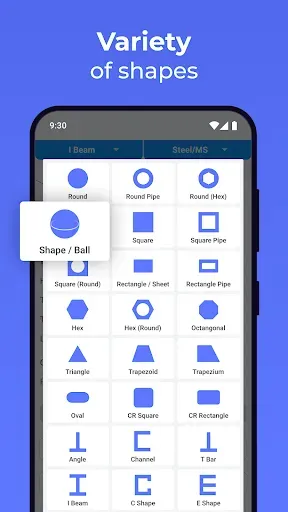 Скриншот 6 — Metal Weight Calculator