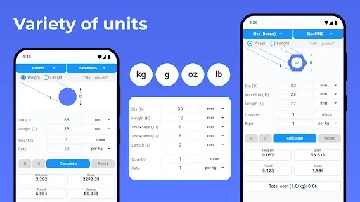 Скриншот 8 — Metal Weight Calculator