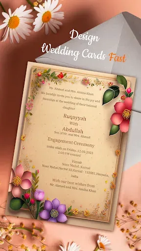 Скриншот 1 — Wedding Invitation Maker