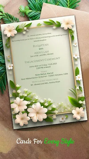 Скриншот 2 — Wedding Invitation Maker