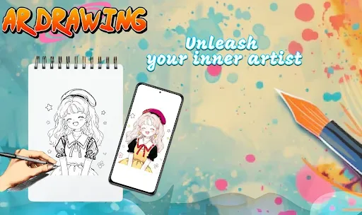 Скриншот 1 — AR Draw Sketch: Paint & Trace