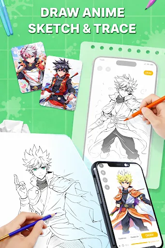 Скриншот 2 — Draw Anime: AR Drawing Sketch