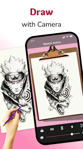 Скриншот 3 — Sketch Anime - AR Trace & Draw