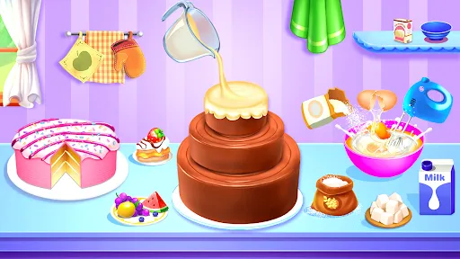 Скриншот 2 — Cake Maker & Cake Baking Games