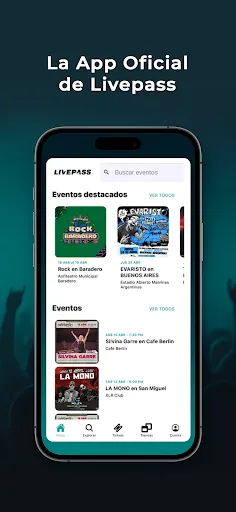 Скриншот 1 — Livepass Argentina