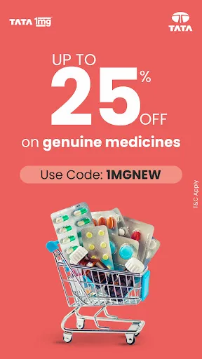 Скриншот 1 — TATA 1mg Online Healthcare App