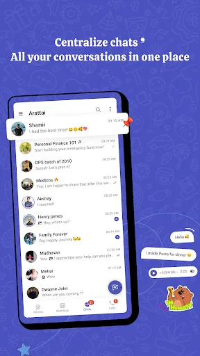 Скриншот 1 — Arattai Messenger