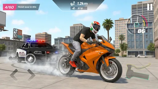 Скриншот 1 — Traffic Moto Rider City