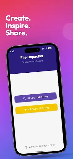 Скриншот 2 — Распаковщик ZIP, 7z, RAR