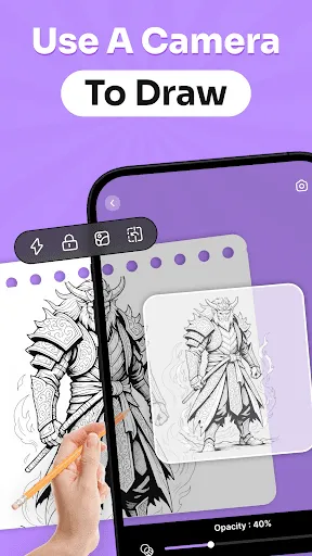 Скриншот 1 — Draw Anime: AR Drawing Sketch