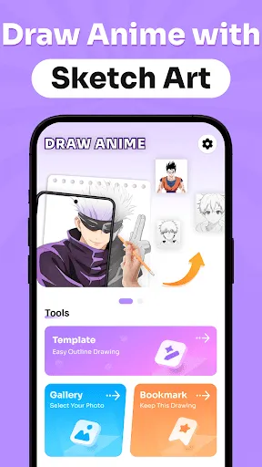 Скриншот 3 — Draw Anime: AR Drawing Sketch