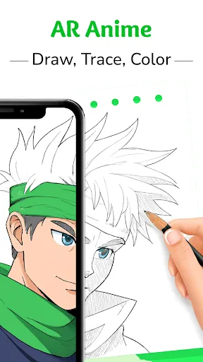 Скриншот 1 — AR Anime: Sketch Trace & Draw