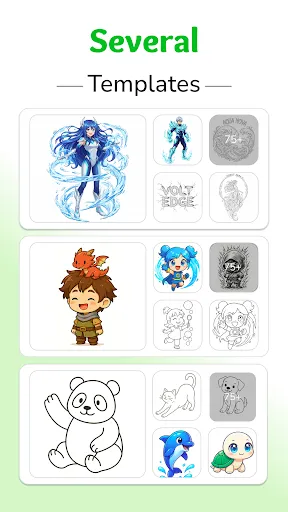 Скриншот 2 — AR Anime: Sketch Trace & Draw