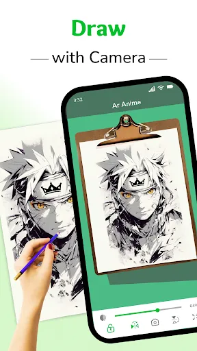 Скриншот 3 — AR Anime: Sketch Trace & Draw