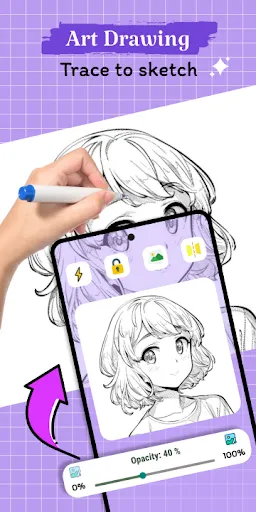 Скриншот 1 — Art Drawing: Sketch, Trace