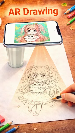 Скриншот 1 — AR Drawing: Trace & Sketch