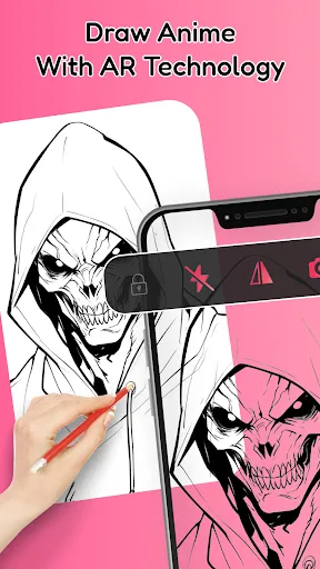 Скриншот 1 — ARDraw - Anime Trace & Sketch