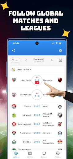 Скриншот 1 — ArenaFut - Resultados Futebol