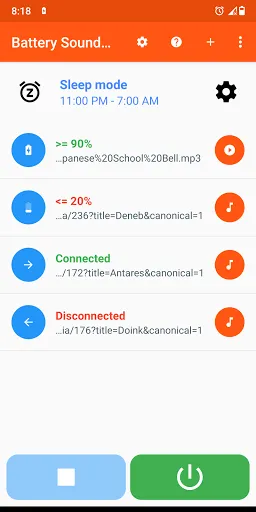 Скриншот 7 — Battery Sound Notification