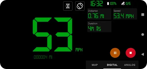 Скриншот 1 — GPS Speedometer Pro