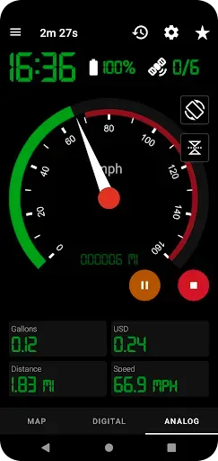 Скриншот 2 — GPS Speedometer Pro