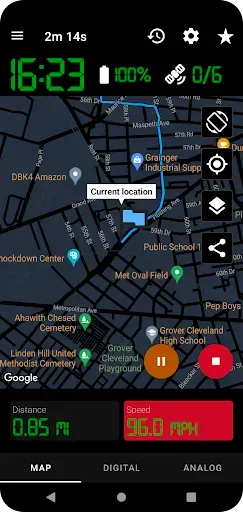 Скриншот 3 — GPS Speedometer Pro