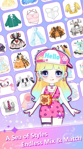 Скриншот 3 — Magical Girls: Dress Up Game
