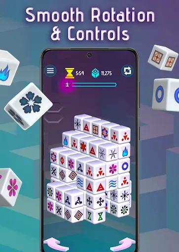 Скриншот 3 — Mahjong Dimensions: 3D Puzzles