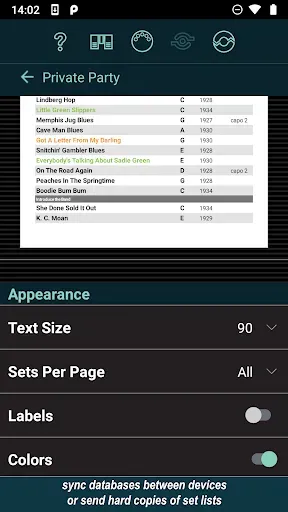 Скриншот 5 — Set List Maker