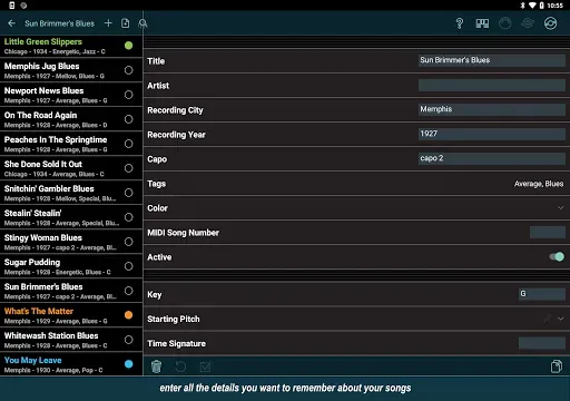 Скриншот 6 — Set List Maker