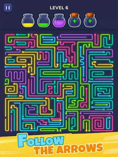 Скриншот 7 — Arrow Rush: Water Color Sort