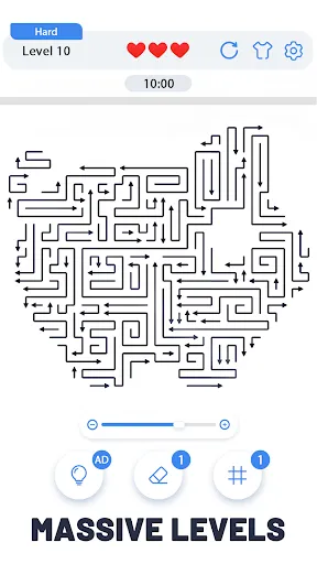 Скриншот 1 — Arrow Maze-Tap Away