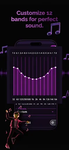 Скриншот 2 — Эквалайзер : Улучшитель музыки