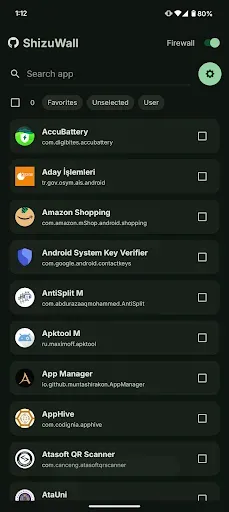 Скриншот 7 — ShizuWall No Root/VPN Firewall
