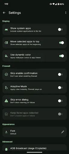 Скриншот 8 — ShizuWall No Root/VPN Firewall