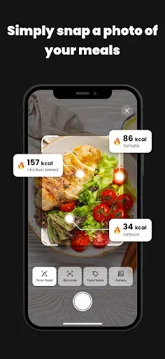 Скриншот 1 — CalDiet - AI Food Scanner