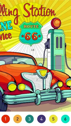 Скриншот 3 — Nostalgia Color by number game