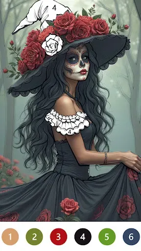 Скриншот 3 — Macabre Color Paint By Number