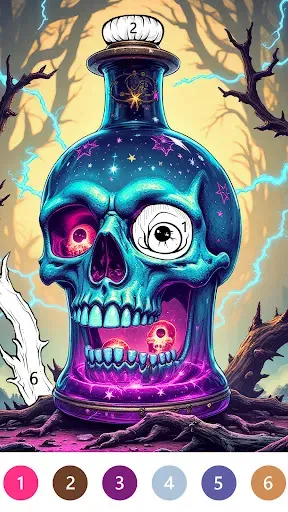 Скриншот 7 — Macabre Color Paint By Number