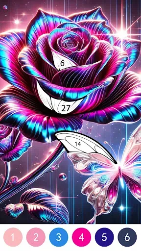 Скриншот 3 — Fantasy Color By Number Game