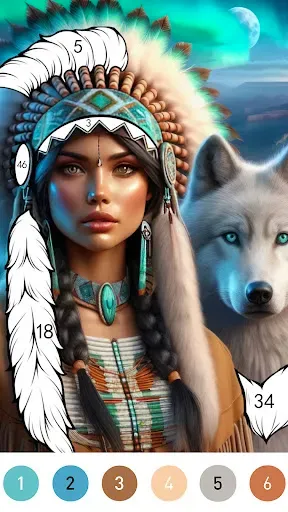 Скриншот 4 — Fantasy Color By Number Game