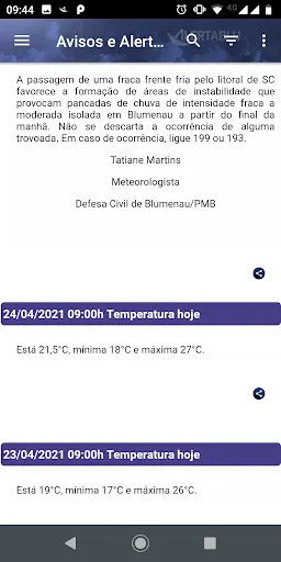 Скриншот 4 — AlertaBlu