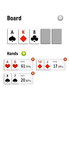 Скриншот 1 — Poker Odds Calculator Pro