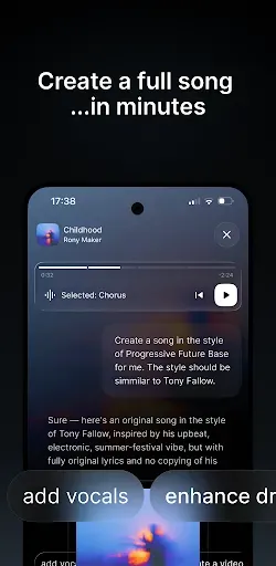 Скриншот 2 — Mozart AI: AI Music Studio