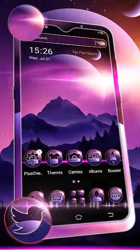 Скриншот 6 — Purple Moon Theme Launcher