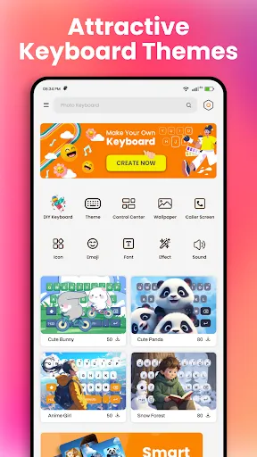 Скриншот 5 — Keyboard Themes - Fonts, Emoji