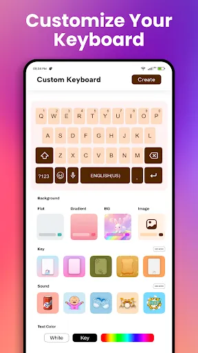 Скриншот 6 — Keyboard Themes - Fonts, Emoji