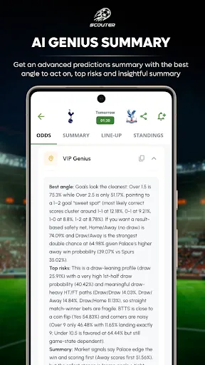 Скриншот 3 — Football Tips - Scouter